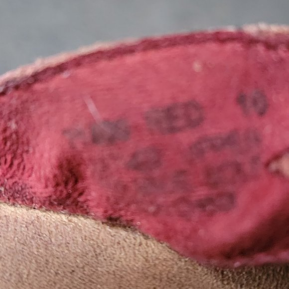 Red Leather Minnetonka Studded Thong Sandals Size 10 - Picture 9 of 15